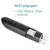 W-star Digitálny mikroskop WIFI UMW1200S, HD 1000x prísvit čierna USB
