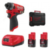 Milwaukee M12 FID2-202X rázový utahovák 170Nm + 2 sady akumulátorů M12 B2, nabíječka, HD Box