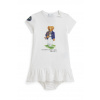 Polo Ralph Lauren šaty bavlnené Wimbledon 310B17721001 biela 70-74