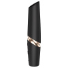 Satisfyer Perfect Kiss - rúžový vibrátor (čierny)