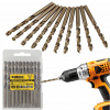 CROWNMAN Súprava 10 ks kobaltových vrtákov M35 HSS 5% - 6mm