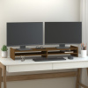 Stojan na monitor medovo-hnedý 100x27x15 cm masívna borovica-ForU-814027