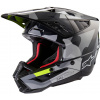 prilba S-M5 ROVER 2, ALPINESTARS (tmavo šedá/žltá fluo) XL