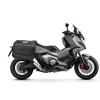 Kompletná sada bočných čiernych hliníkových kufrov SHAD TERRA BLACK 36L/36L, vrátane montážnej sady SHAD HONDA X-ADV 750
