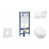 GEBERIT - Duofix Set předstěnové instalace, klozetu Subway 2.0 a sedátka softclose, tlačítko Sigma30, bílá/lesklý chrom SANI11CK3112