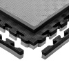 Insportline Puzzle tatami podložka Malmeida 100x100x4 cm (Barva: šedo-černá, vzor 5 proužků)