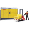 Bruder 62251 BWORLD Pobočka přepravce DHL s figurkou