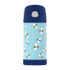 Dětská nerezová termoska THERMOS s brčkem honey bees (12001H)