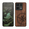 Dřevěný kryt Xiaomi Redmi Note 13 Pro 5G TPU nárazník tmavě hnědá kwmobile (Dřevěný kryt kwmobile pro Xiaomi Redmi Note 13 Pro 5G s TPU nárazníkem - pravé dřevo, barva tmavě hnědá, motiv: Each wooden