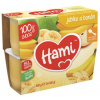 HAMI Príkrm ovocný 100% Ovocia jablko a banán 4x100g