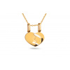 iZlato Forever Prívesok srdiečko pre dvoch v žltom zlate IZ15468