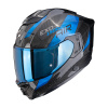 Integrální helma Scorpion Exo-1500 Carbon Air Platted černá/modrá S