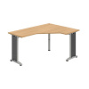 OFFICE PRO s.r.o. HOBIS kancelársky stôl pracovný tvarový, ergo ľavý - FEV 60 L, dub