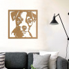 dřevo života Drevená dekorácia psíka Jack Russel teriér Rozmery - cm: 80x80, Zvoľte farbu dekoru: Buk