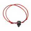 VM Náramok červený Lebka (Ochranný červený náramok)