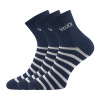 VoXX® Boxana Dámske slabé ponožky - 3 páry BM000004225100100450 pruhy 35-38 (23-25)