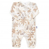 Dojčenský bavlnený overal s bočným zapínaním New Baby Lovely hnedý, 74