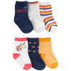 CARTERS CARTER'S Ponožky Unicorn dievča 6ks 0-3m