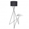 Stojací lampa s vysokým stojanem černá Černý 240901