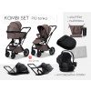 MOONPIÚ Kombi set Black matt - TONKA kombinovaný kočík