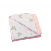Bomimi Deka minky 100x75, MOTÝLE, RŮŽOVÁ
