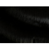 Umělá kožešina, metráž, oděvní, černá, vlas 50 mm, š. 145 cm metráž