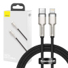 Kábel USB-C pre Lightning Baseus Cafule, PD, 20 W, 1 m (čierny) 6953156202061