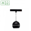 SPECTRUMLED SYSTEM SHIFT BASIC - GLOBE P RING BALL LUMINAIRE SUSPENDED 90MM 10W 4000K BLACK
