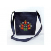 Folklórna kabelka/kapsa z čiernej alebo modrej rifloviny s výšivkou vzor Ždiar Veľkosť: kabelka, Farba kabelky: Čierna riflovina