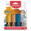 Zvýrazňovač Maped Fluo Peps Glitter Metal - sada 4 farieb
