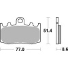 Brzdové destičky Brembo přední BMW R 1200 GS Triple Black rok 11-16