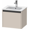 DURAVIT Ketho 2 závesná skrinka pod umývadlo, 1 zásuvka, 510 x 420 x 440 mm, taupe matná, K25061091910000