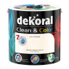 Farba na - Dekoral CLEAN COLOR 2,5L Bavlnený satén (Farba na - Dekoral CLEAN COLOR 2,5L Bavlnený satén)