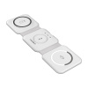 Choetech T588-F magnetická indukčná nabíjačka 3v1 15W (biela)
