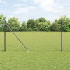 zahrada-XL Plot s stĺpmi Sivá 1.4 x 10 m Ocel potiahnutá PVC 3353210