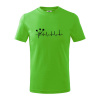 EKG šípky - Tričko detské bavlnené - 104-110cm / 3-4 roky ( Apple Green )