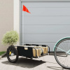 zahrada-XL Príves na bicykel, čierny, oxfordská látka, železo 94178