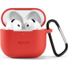 Epico odolný silikónový kryt pre Airpods 4 - červený