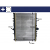 MAHLE Chladič, chlazení motoru BEHR CR 590 000S