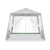 Záhradný altánok / párty stan s moskytiérou biely 3 x 3 m