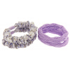 Biju Súprava gumičiek do vlasov - 4 kusy, fialovej farby 8000855-2