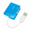 USB Hub Logilink 4-Port UA0136, USB 2.0, Modrý, Plug & Play