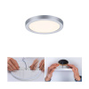 Paulmann LED panel Areo 3000K okrúhly chróm 11,8cm - 93033