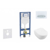 GEBERIT - Duofix Set předstěnové instalace, klozetu Subway 2.0 a sedátka softclose, tlačítko Sigma50, alpská bílá SANI11CK3115