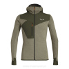 PÁNSKA LYŽIARSKÁ MIKINA SALEWA PUEZ 2 DRY HOODED DARK OLIVE MELANGE 2024 XXL