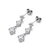 Victoria Filippi Stainless Steel Ocelové náušnice se zirkony Zoa - chirurgická ocel E-E24213P/30 Stříbrná