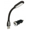 LED flexi svetlo + USB nabíjačka 12/24V
