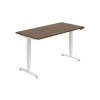 Hobis Pracovný stôl RUN, PO, 3S, 160x64,5-130,5x80 cm, orech/biela