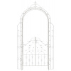 Design-Shop Pergola na popínavé rastliny GS22232 s bránkou - Antik biela