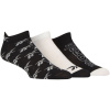 Reebok Sports Essentials Low Cut Pull Up Trainer Socks Blk/Wht/Blk 8.5-10